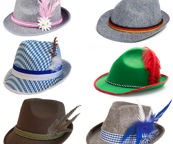 Folat Chapeau Tyrolien Bayern à Motifs – Bonnet En Polyester Doux, Déguisement Fête De La Bière, Taille Unique, Idéal Pour Soirées à Thème