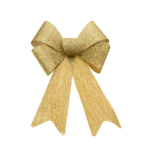 Arc doré pailleté 39cm