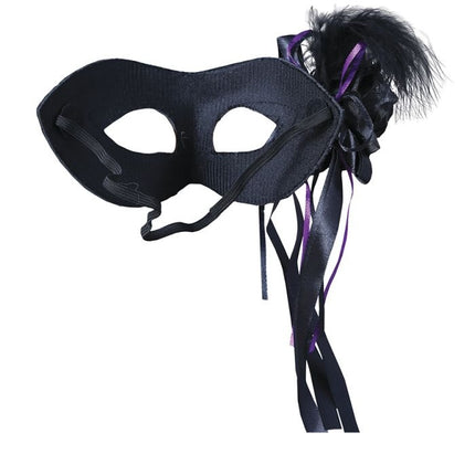 Masque noir pour les yeux Plume