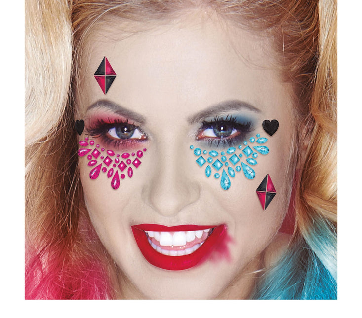 Bijoux en autocollants roses et bleus