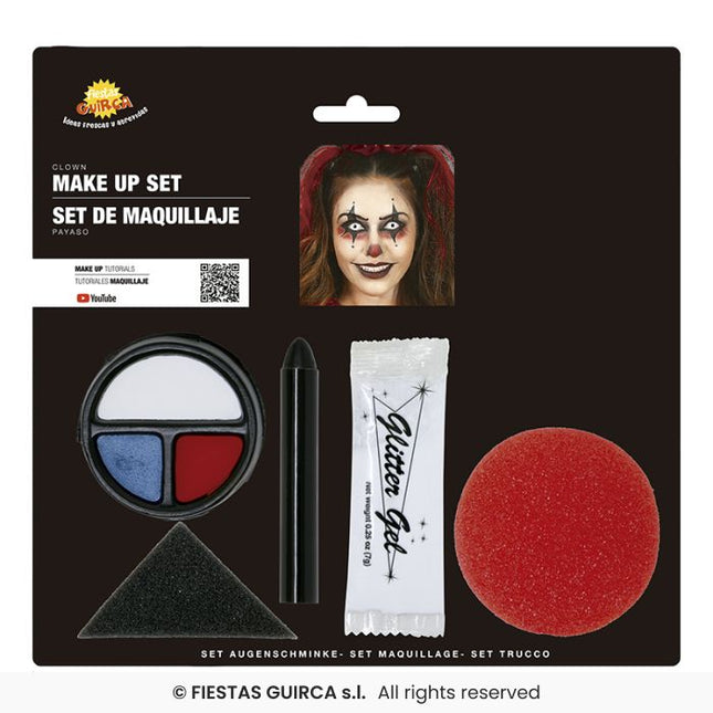 Set de maquillage d'Halloween Clown
