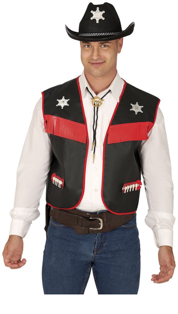 Gilet de cow-boy noir