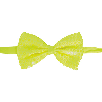 Arc jaune fluo pailleté 13cm