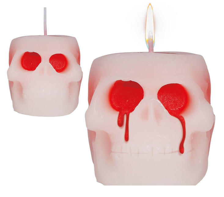 Bougie d'Halloween Bloody Skull 6cm