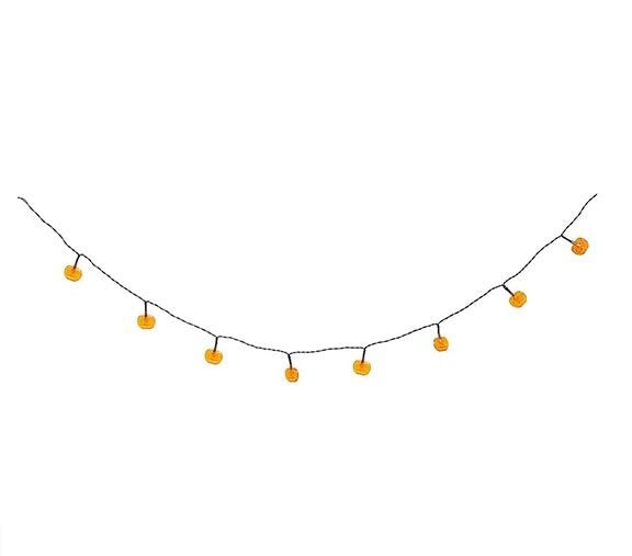 Guirlande lumineuse Halloween LED Citrouilles 1.55m
