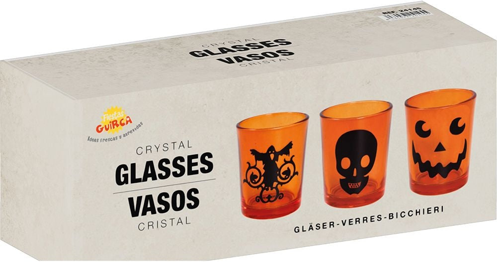 Verres à cocktail d'Halloween 5cm 3pcs