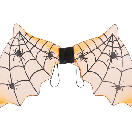 Chauve-souris orange à ailes d'Halloween 60cm