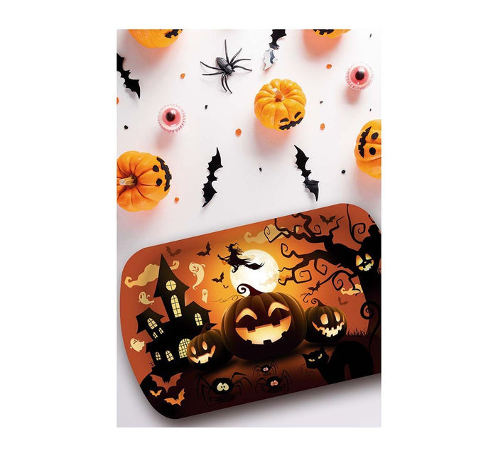 Plateau Halloween Citrouille 29cm