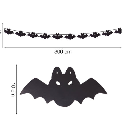 Guirlande Halloween Chauve-souris 3m