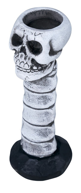 Bougeoir Halloween Crâne 17cm