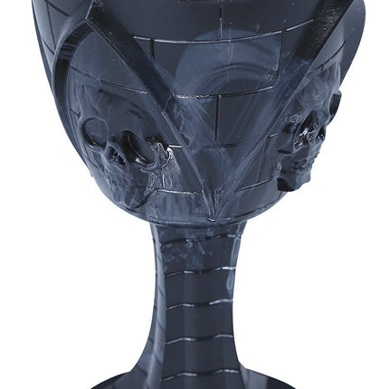 Crâne d'Halloween en verre 19cm