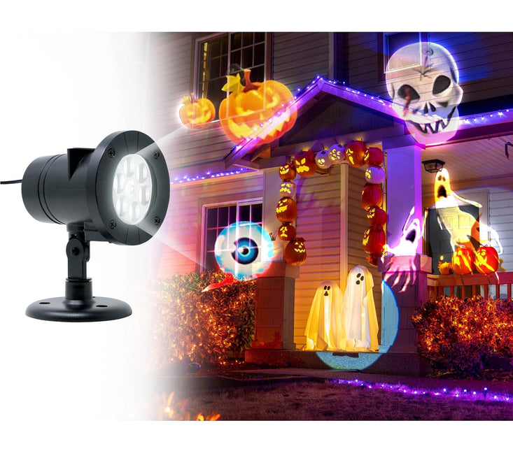 Projecteur Figures Halloween et Noël Comprend 12 diapositives