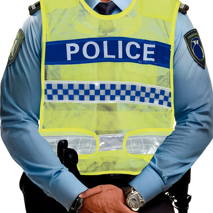 Gilet jaune de la police de la route, adulte