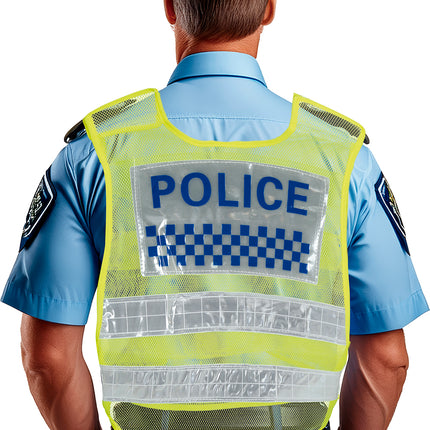 Gilet jaune de la police de la route, adulte