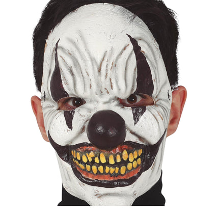 Masque de clown d'Halloween noir