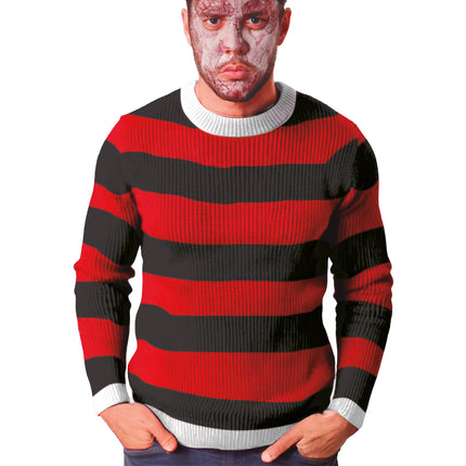 Chandail d'Halloween Rouge Noir Tueur