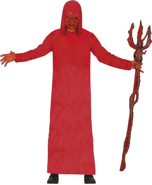 Robe à capuche rouge