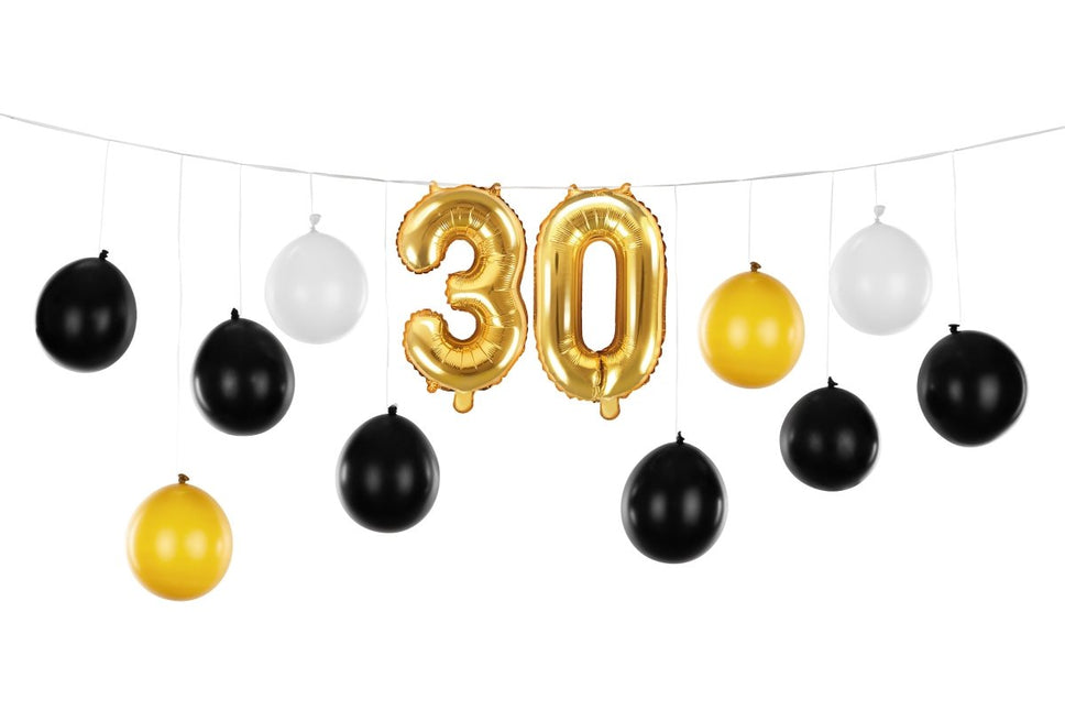 30 Jaar Ballonnenslinger 2,6m van Partydeco koop je bij Partywinkel