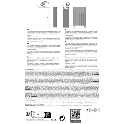 Tapis de rideau de porte bleu 2m