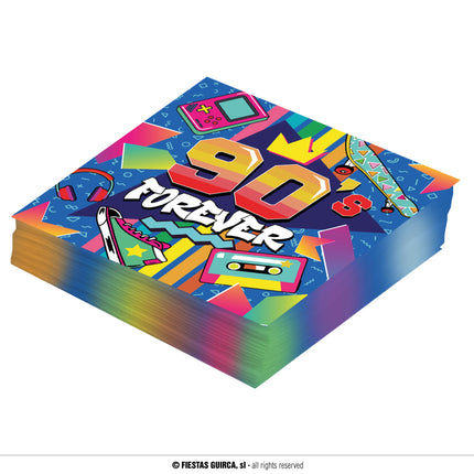 90s Serviettes de table 33cm 12pcs