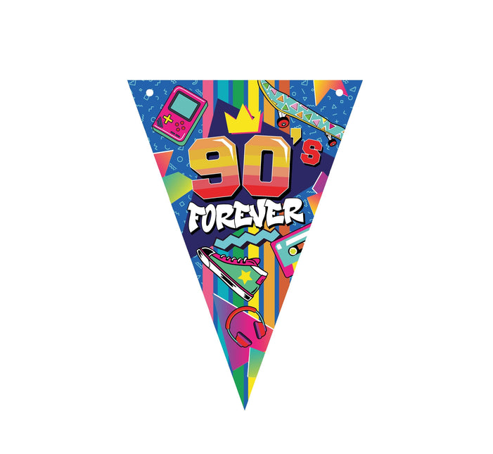 90s Guirlande colorée 3m