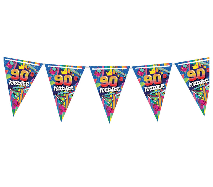 90s Guirlande colorée 3m