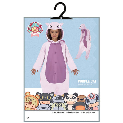 Costume de chat enfant violet
