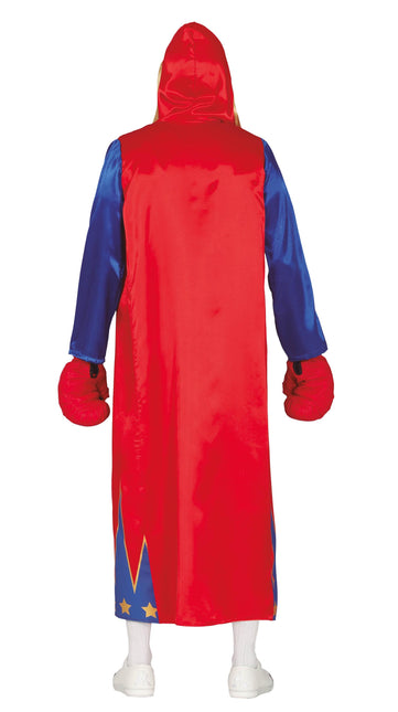 Costume de boxeur Rouge Bleu