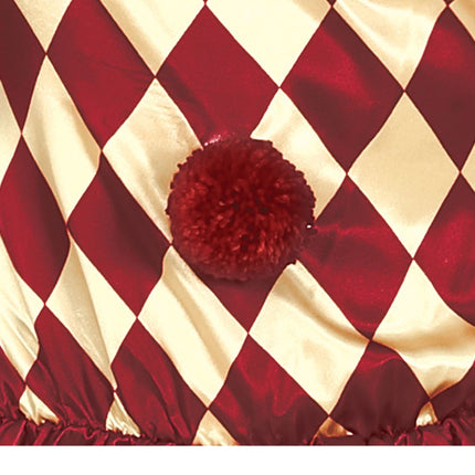 Horror Clown Halloween Costume Ladies Red Gold