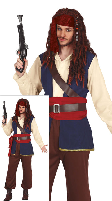 Costume de pirate homme avec ceinture
