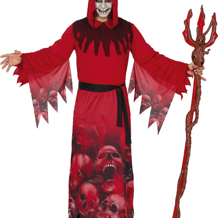 Costume d'Halloween Faucheur rouge pour homme