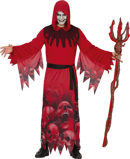 Costume d'Halloween Faucheur rouge pour homme