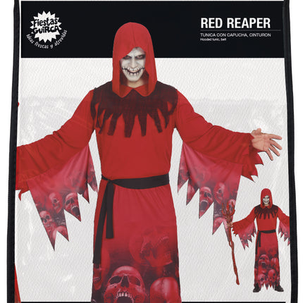 Costume d'Halloween Faucheur rouge pour homme