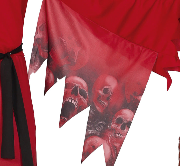 Costume d'Halloween Faucheur rouge pour homme