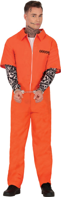 Costume d'Halloween Prisonnier Orange pour homme