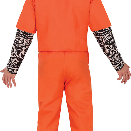 Costume d'Halloween Prisonnier Orange pour homme