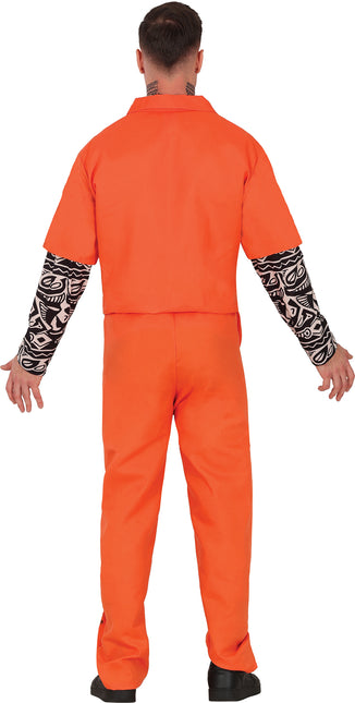 Costume d'Halloween Prisonnier Orange pour homme