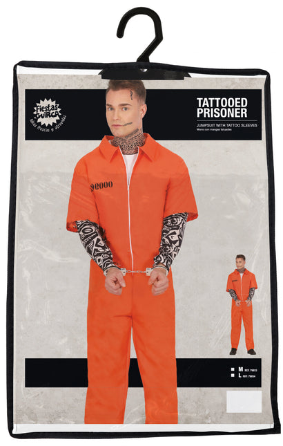 Costume d'Halloween Prisonnier Orange pour homme
