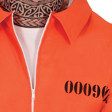 Costume d'Halloween Prisonnier Orange pour homme