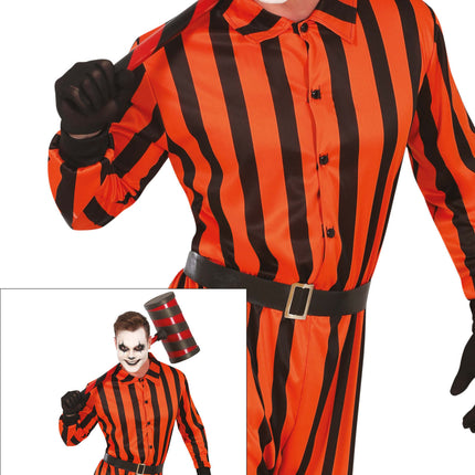 Combinaison d'Halloween Homme Arlequin Prisonnier