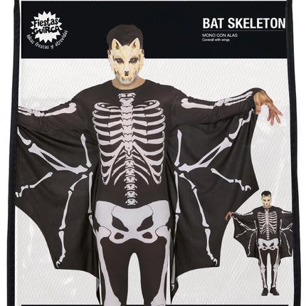 Costume d'Halloween Homme Chauve-Souris Squelette