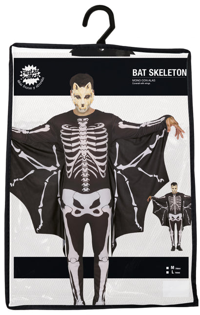 Costume d'Halloween Homme Chauve-Souris Squelette