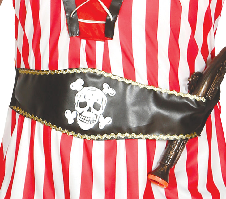Costume de pirate Rouge Blanc Hommes