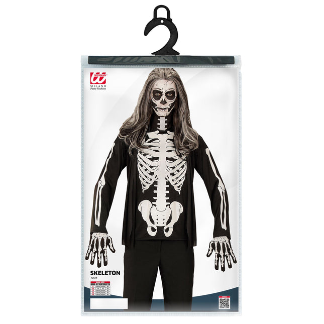 Chemise d'Halloween Squelette
