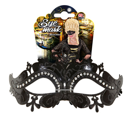 Masque noir pour les yeux Venise noire