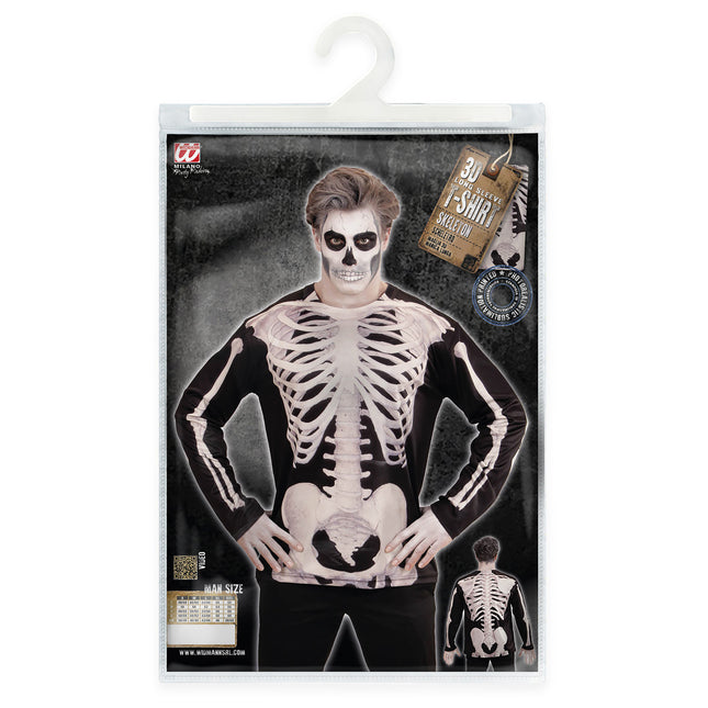 Chemise d'Halloween Homme Squelette