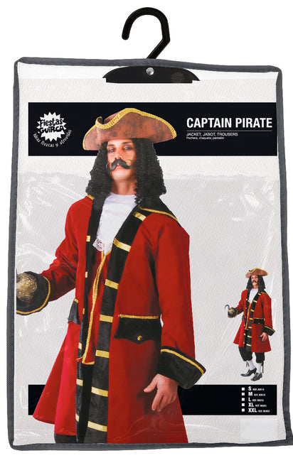 Costume pirate Rouge Bordeaux Hommes