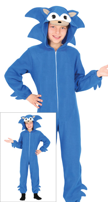 Costume de renard garçon bleu