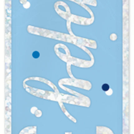 Bannière 30 ans bleu 2.74m