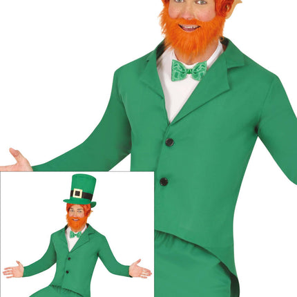 Costume de la Saint-Patrick Gnome vert pour homme